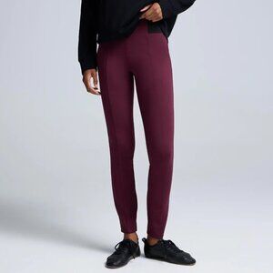 RW&CO slim dress pant leggings burgundy size XS